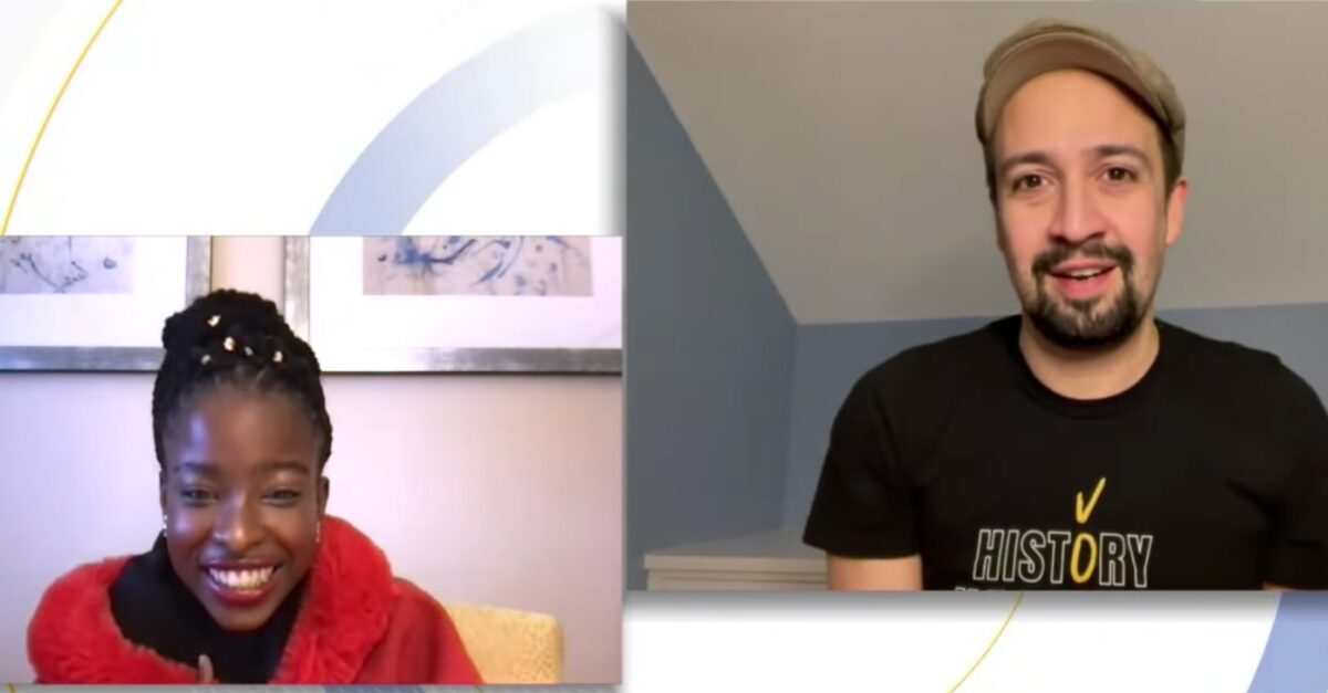 Watch LinManuel Miranda Surprise Poet Laureate Amanda Gorman With(02)